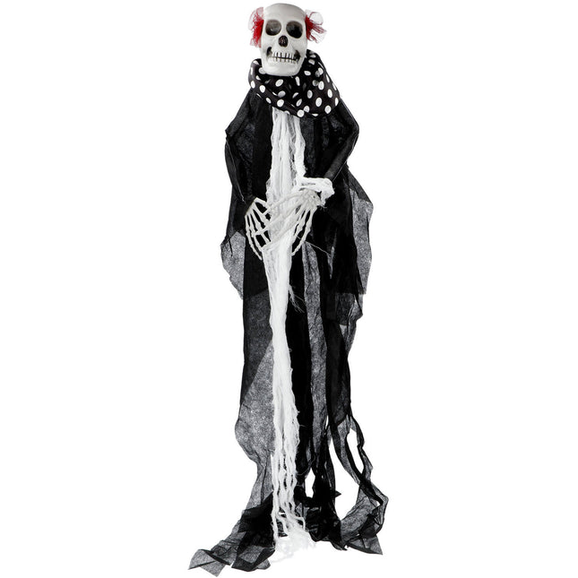 Decorazione appesa di Halloween Clown Scheletro 85 cm