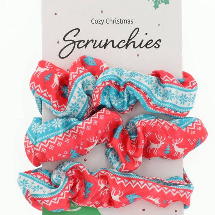 Scrunchies di Natale 3 pezzi