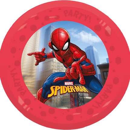 Piatti Spiderman riutilizzabili da 21 cm 4 pezzi