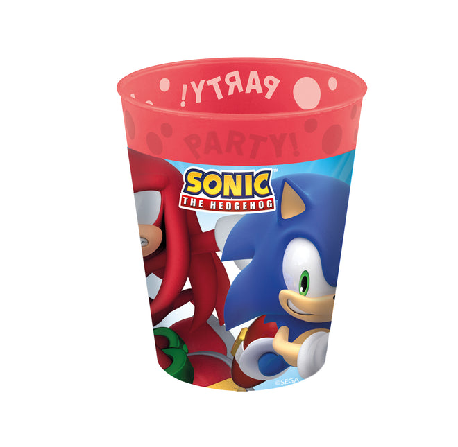 4 tazze riutilizzabili per feste da 250 ml - Sonic Speed