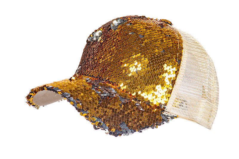 Cappello da baseball con paillettes