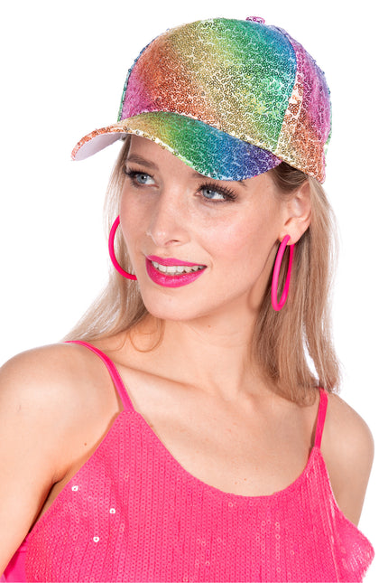 Cappello da baseball arcobaleno