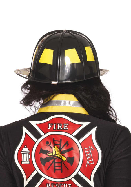 Casco da pompiere nero Fire Chief