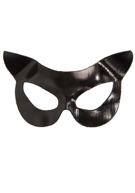 Maschera occhi di gatto in vinile nero