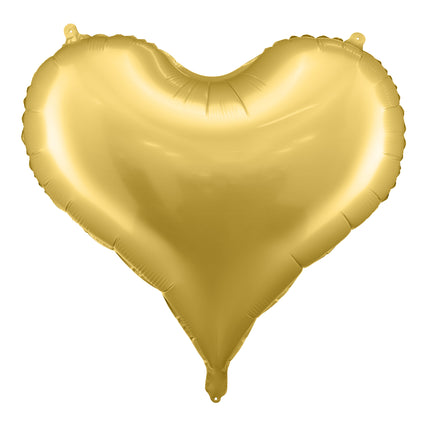 Palloncino in foil Cuore, 75x64,5 cm, oro