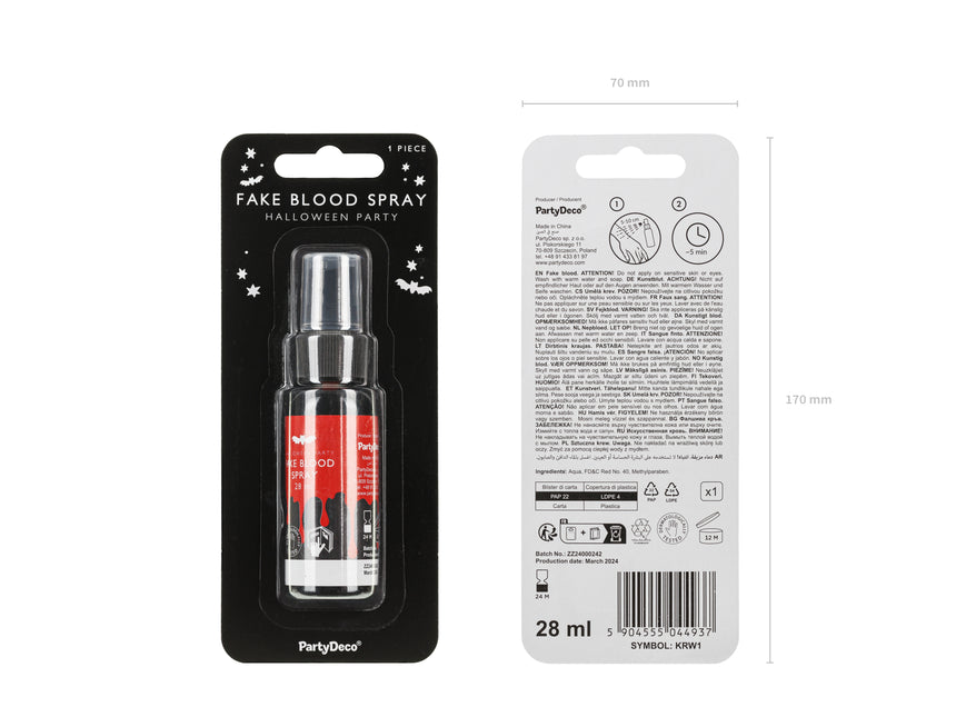 Spray Rosso Sangue Finto 30ml