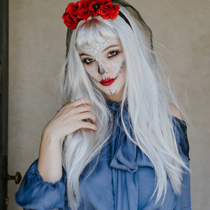 Cerchio per capelli di Halloween Velo da sposa