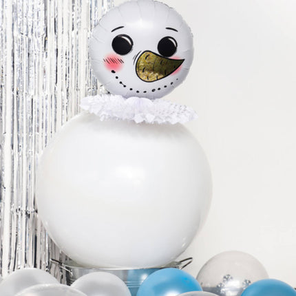 Palloncino in foil Pupazzo di Neve 45cm Vuoto