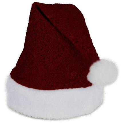 Cappello di Babbo Natale rosso glitterato