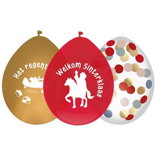 Palloncini Sinterklaas Welcome Sinterklaas 30 cm 6 pezzi