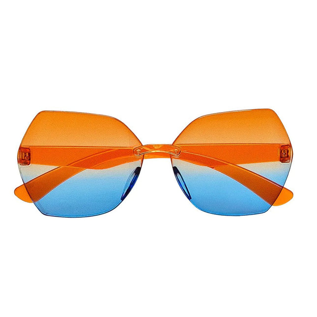 Blauw Oranje Bril - Partywinkel - 8712026026842