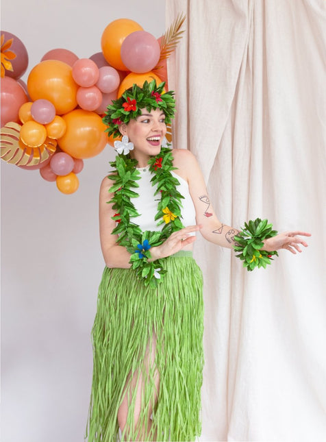 Bloemen Hawaii Krans Set 4st - Partywinkel - 5904555047778