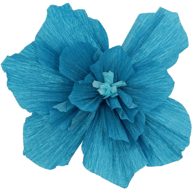 Bloemen Tafeldecoratie Blauw 30cm 3st - Partywinkel - 8714572243223