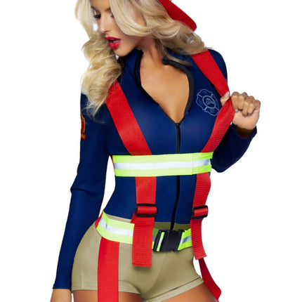 Brandweer Pak Dames Bodysuit Leg Avenue - Partywinkel - 714718551944