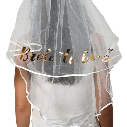 Bride To Be Sluier 70cm - Partywinkel - 8434077230237