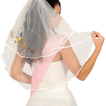 Bride To Be Sluier 70cm - Partywinkel - 8434077230237