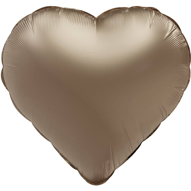 Palloncino ad elio Cuore Starlight Oro Satinato Lucido 45cm Vuoto