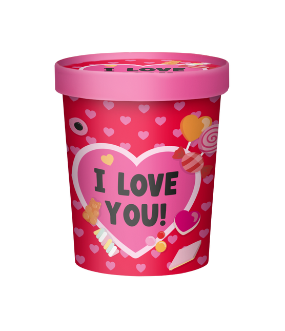 Vassoio per caramelle di San Valentino I Love You 14 cm