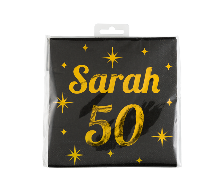 Sarah Tovaglioli Oro Nero 50 Anni 19cm 16pz