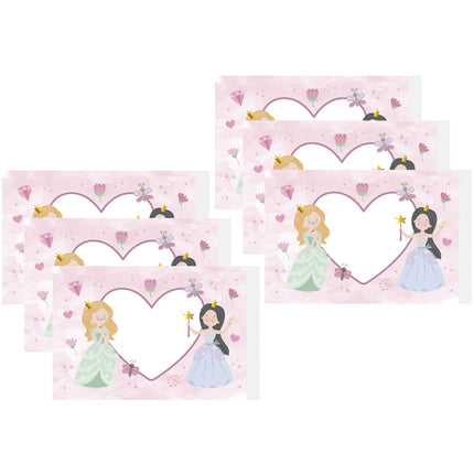 Adesivi per soffiatori di bolle - Pretty Princess - 6 pezzi