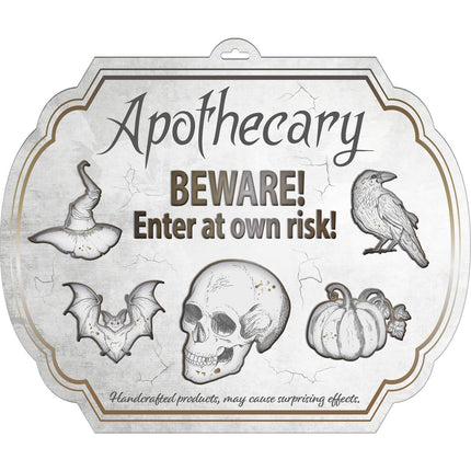 Cartello Halloween Apothecary 50 cm