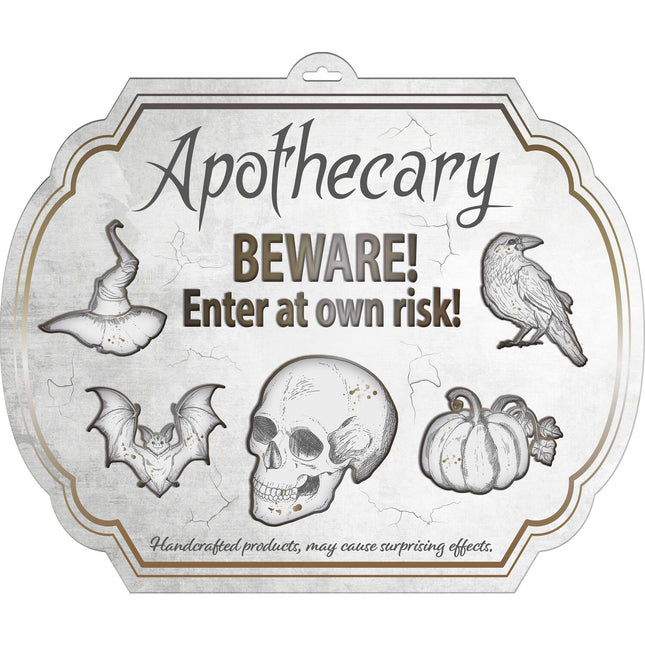 Cartello Halloween Apothecary 50 cm