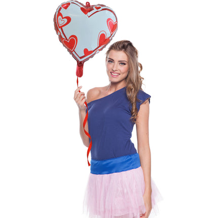 Palloncino in foil con cuore scrivibile da 45 cm