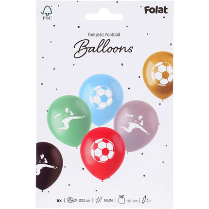 Palloncini in lattice - Fantastic Football - 33 cm - 6 pezzi