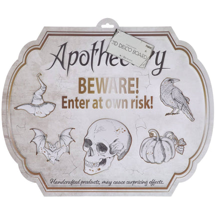 Cartello Halloween Apothecary 50 cm