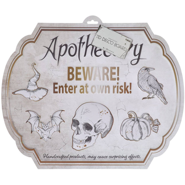 Cartello Halloween Apothecary 50 cm