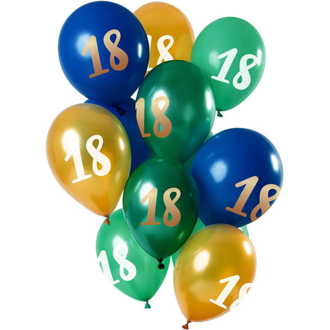 Palloncini 18 anni mix 30cm 12pz