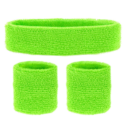 Fasce elastiche verde neon 2 pezzi