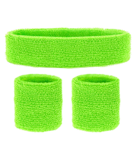 Fasce elastiche verde neon 2 pezzi