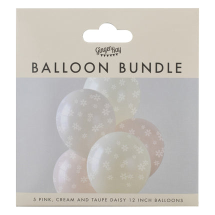 Palloncini Baby Shower Margherite 5 pezzi