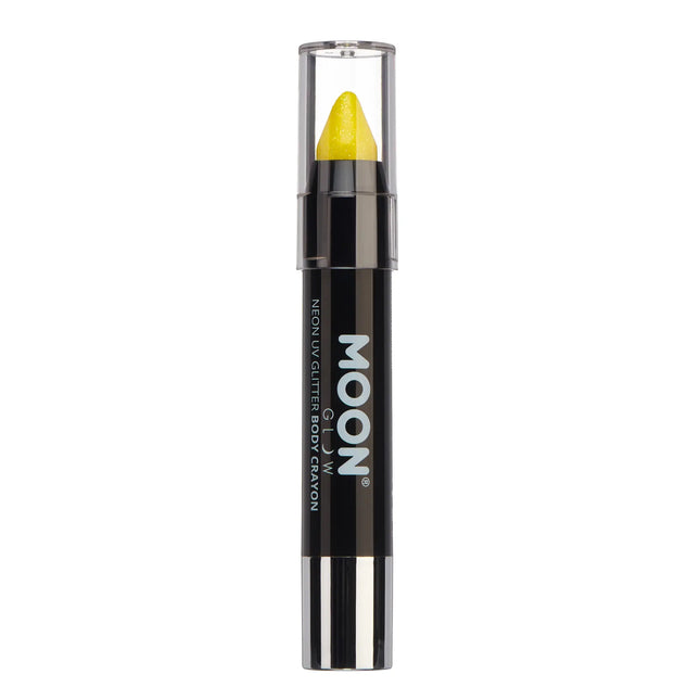 Moon Glow Neon UV Glitter Body Crayons Giallo 3.2g