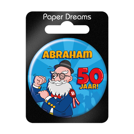 Pulsante Abraham 50 anni 5,5 cm