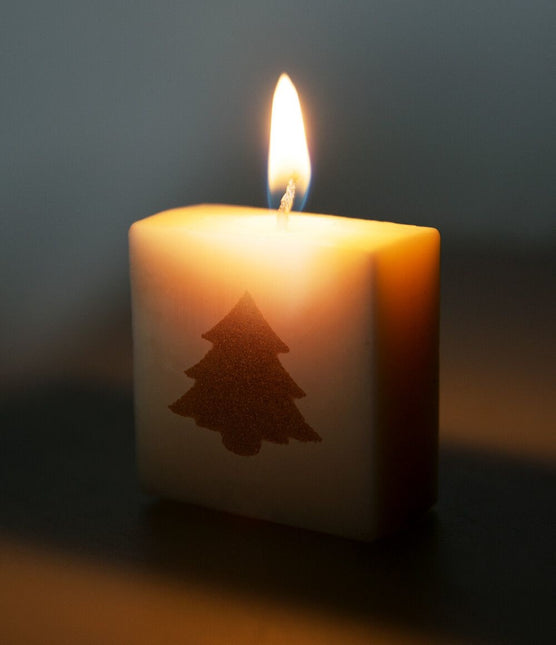 Lettera candela albero di Natale 4cm