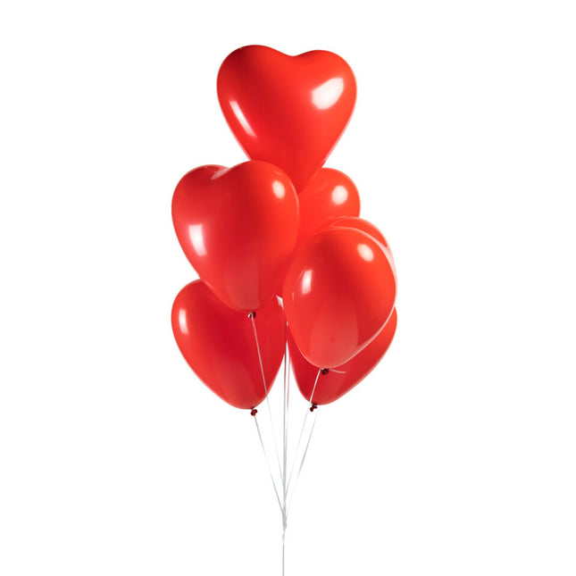 Palloncini Cuore Rosso 30cm 6pz