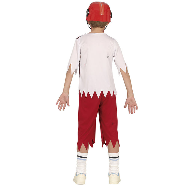 Costume di Halloween da sportivo zombie per bambino