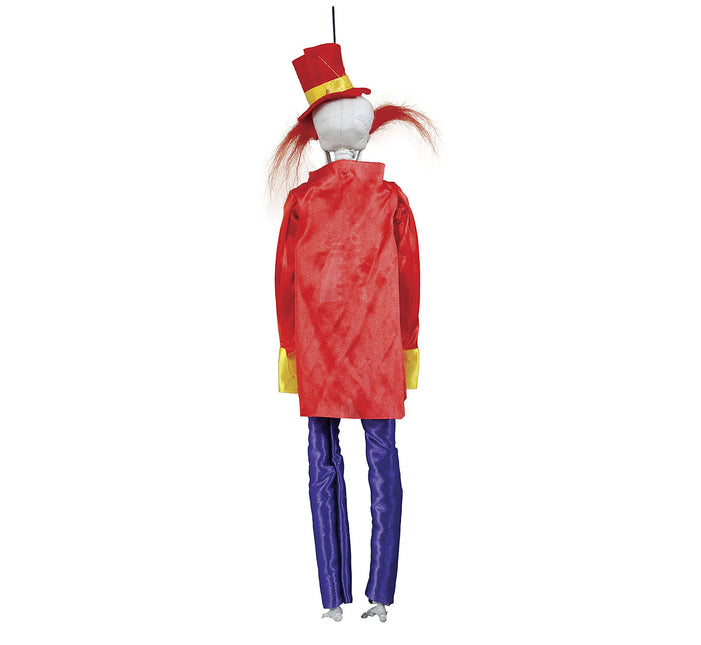 Decorazione appesa di Halloween Clown Scheletro 40 cm