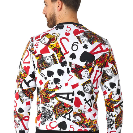 Maglione da uomo con carte da gioco del casinò <tc>OppoSuits</tc>