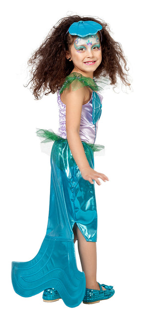 Costume da sirena blu per bambina