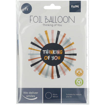 Palloncino ad elio Thinking Of You vuoto 45 cm