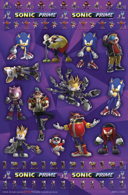 Set di adesivi Sonic grande