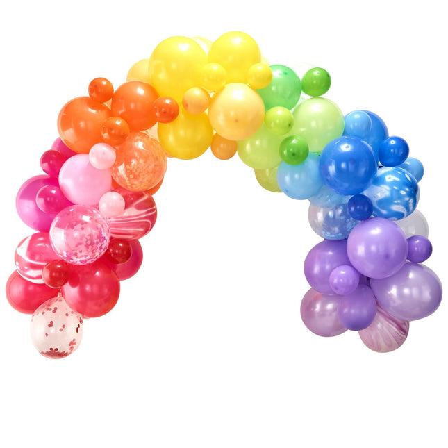 Set di palloncini arcobaleno fai da te