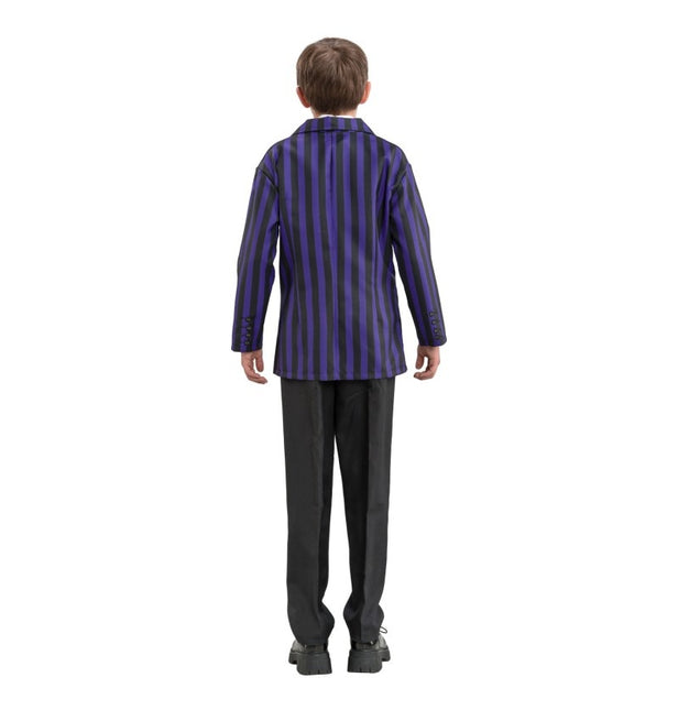 Costume Mercoledì Uniforme scolastica Nero/Viola Ragazzo