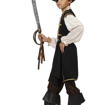 Costume da pirata nero bambino