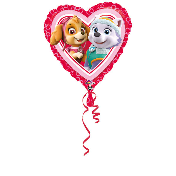 Palloncino ad elio Paw Patrol Cuore vuoto 43 cm