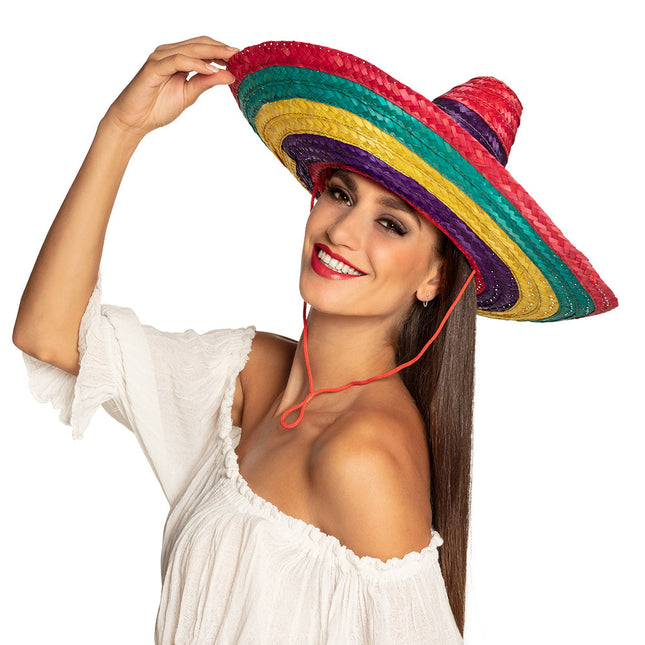 Sombrero colorato 49 cm