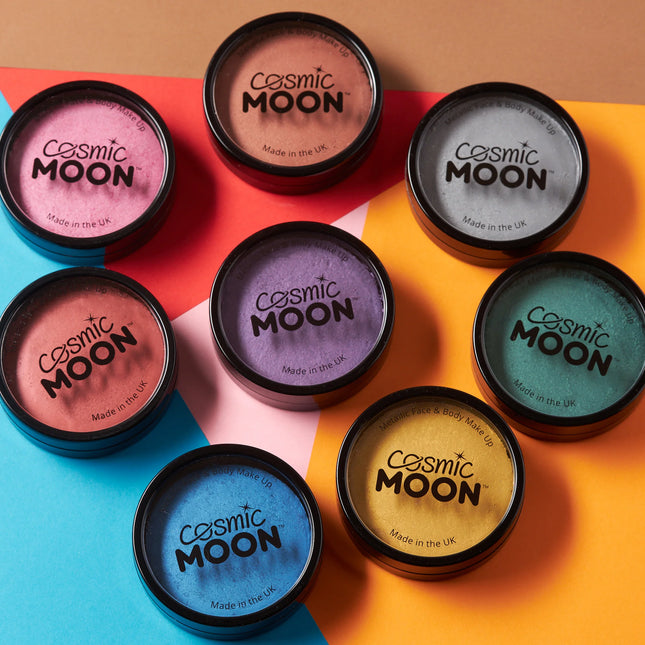 Cosmic Moon Metallic Pro Face Paint Cake Pots Oro 36g